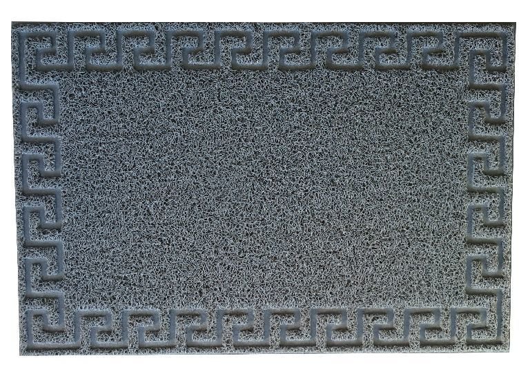 Vinilinis durų kilimėlis DOOR MAT, pilkos sp., 40 x 60 cm, 100 % gumos