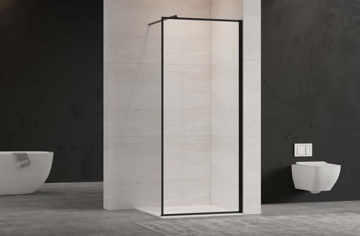 Dušo sienelė Invena, 120 cm x 200 cm, juoda - 4