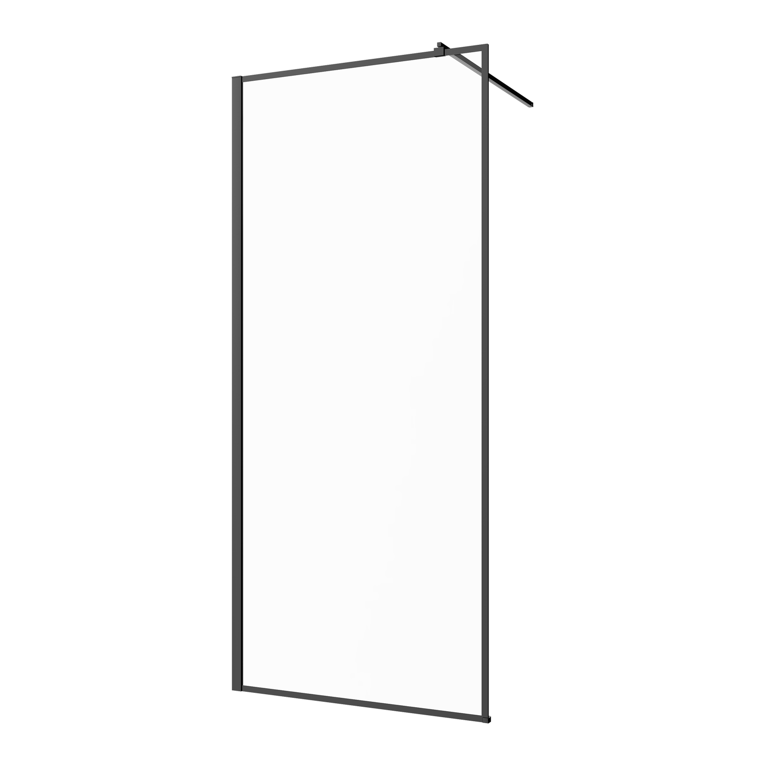 Dušo sienelė Invena, 120 cm x 200 cm, juoda-0