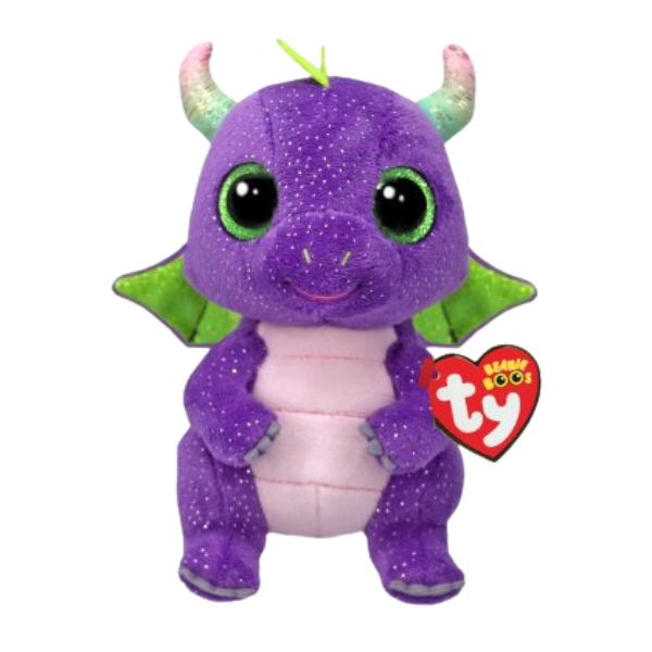 Pliušinis dinozauras, TY DAPHNE, violetinės sp., 15,5 cm-0