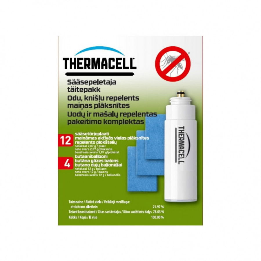 Repelento papildymas uodams atbaidyti Thermacell Refill 48h R-4&TC-0