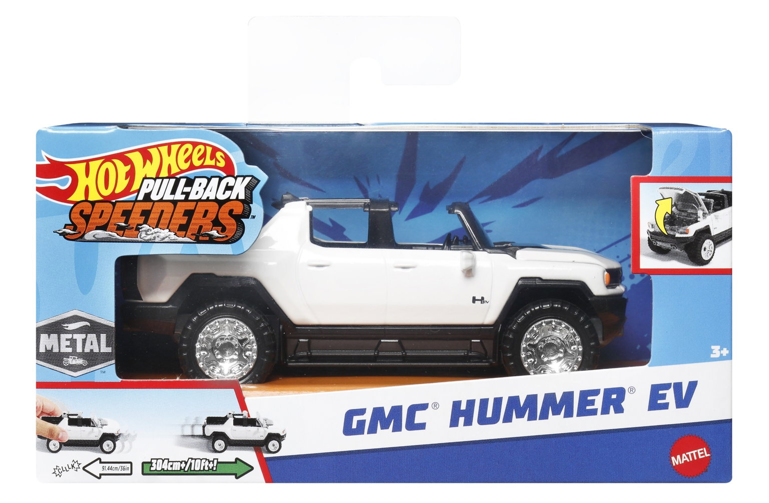 Automodelis HOT WHEELS PULL-BACK SPEEDERS - 3