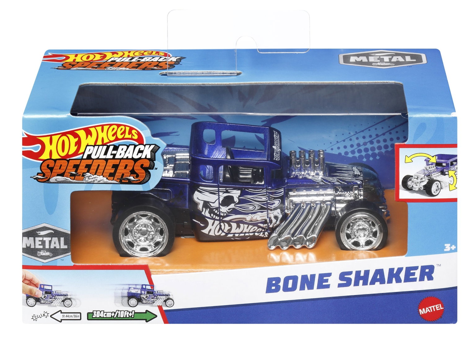 Automodelis HOT WHEELS PULL-BACK SPEEDERS-1