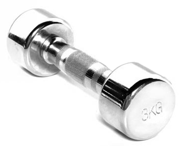 Hantelis TOORX MC-3 3kg, chromuotas-0