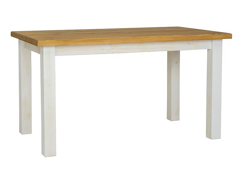 Valgomojo stalas POPRAD II, 160 x 90 cm, ruda/balta