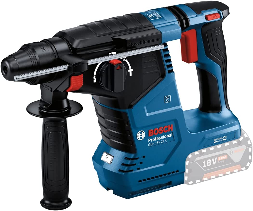 Akumuliatorinis perforatorius BOSCH PRO 18V-24 C, 18V solo (be akum., su Bluetooth)-0