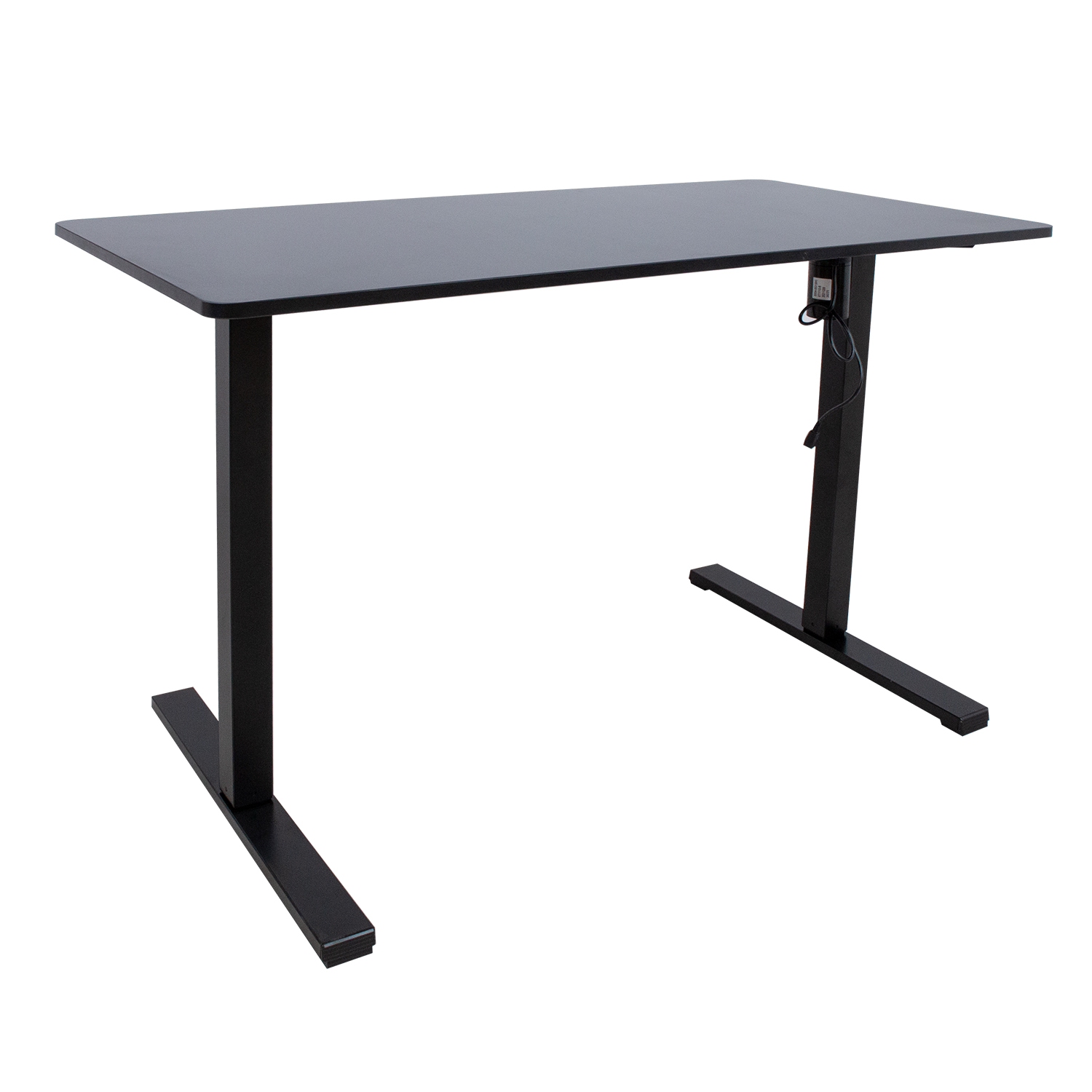 Reguliuojamo aukščio rašomasis stalas ERGO OPTIMAL su 1 varikliu, 120x60 cm, juoda-1