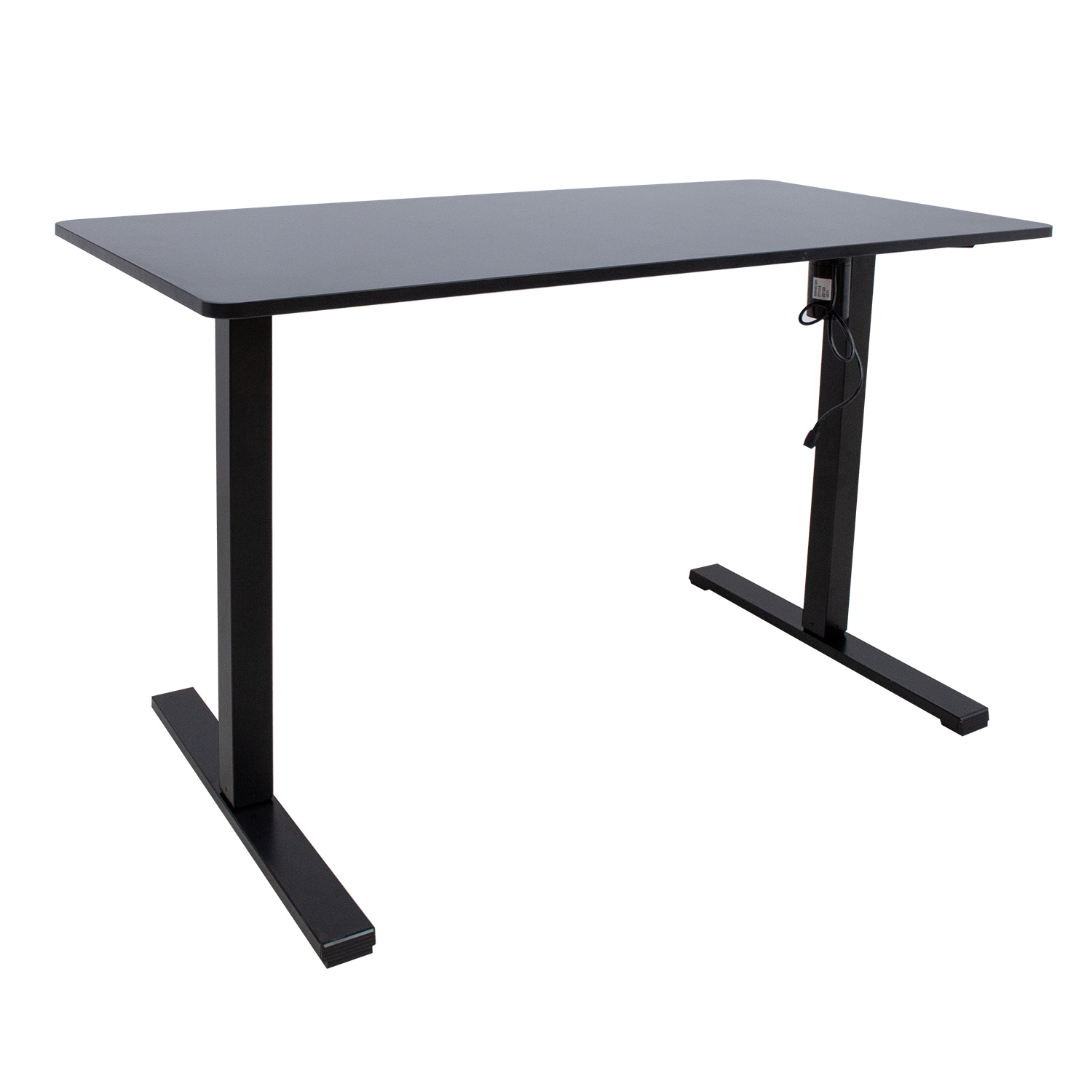 Reguliuojamo aukščio rašomasis stalas ERGO OPTIMAL su 1 varikliu, 120x60 cm, juoda-0