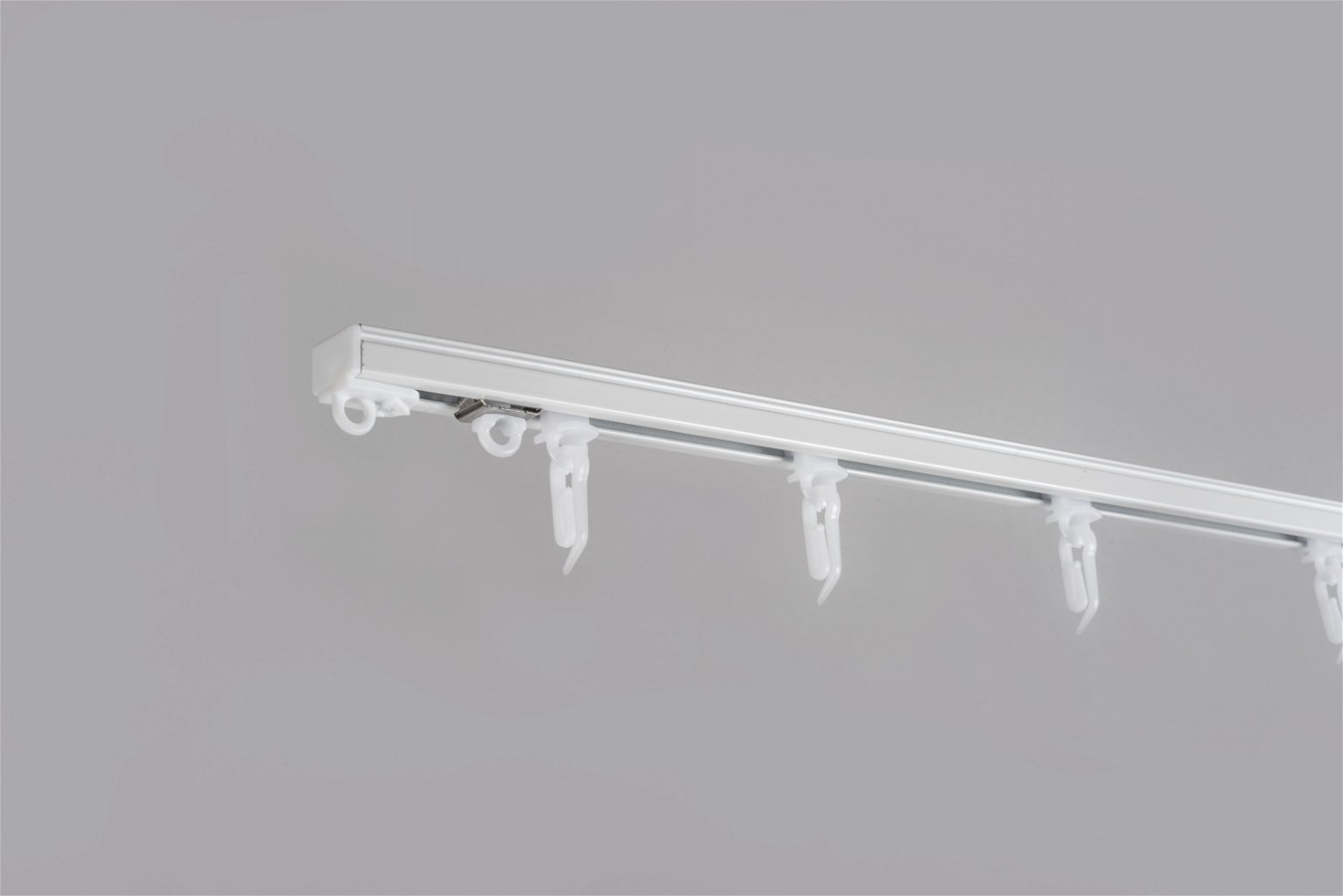 Aliuminio profilio karnizo komplektas, baltos sp., 300 cm - 2