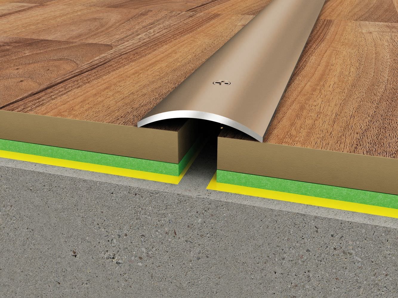 Aliumininė grindų juostelė PR3 A3, titano sp., 28 mm pločio, 93 cm ilgio - 2