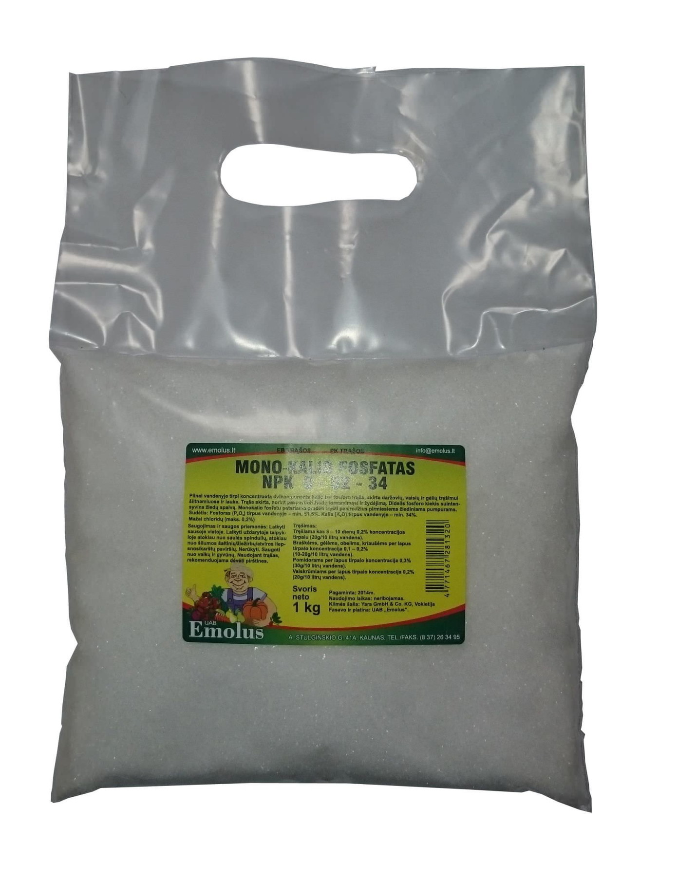Mono kalio fosfatas, 1 kg-0