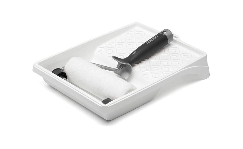 Rinkinys ANZA PLATINUM ANTEX, vonelė ir volelis su rankena 18 cm, alyvavimui, lakavimui ir dažymui-0