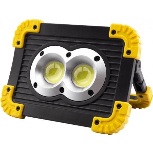 Įkraunamas nešiojamas LED prožektorius ENTAC,IP65,6W+1W,240lm,2x18650 akum, kompl.,krovik-0
