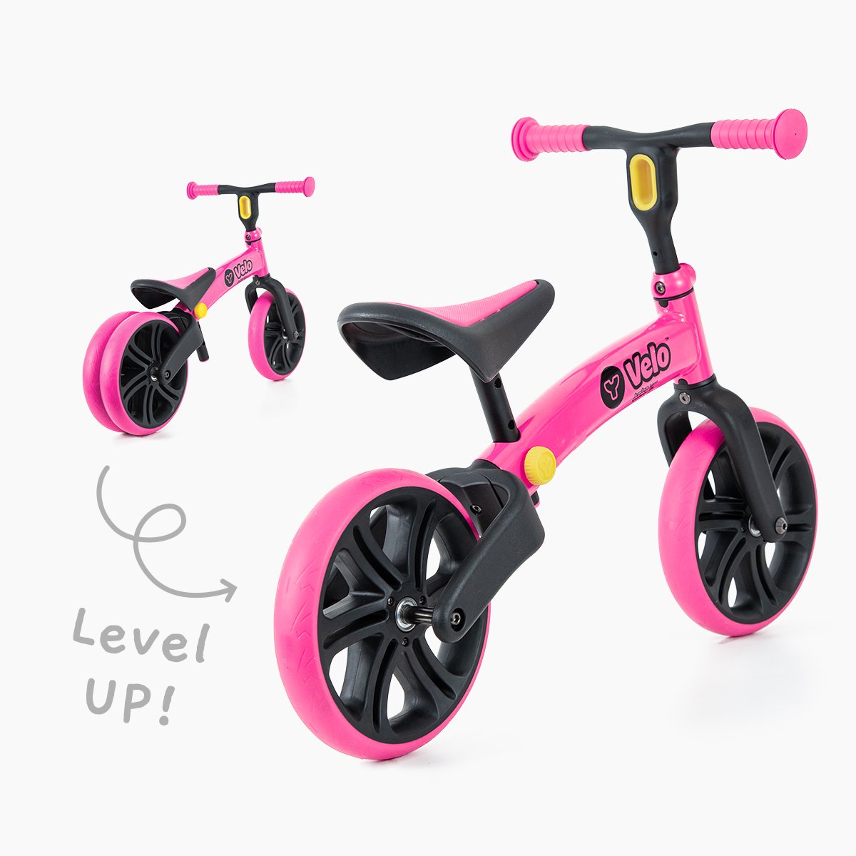 Balansinis dviratis YVOLUTION YVelo Junior, rožinis - 3