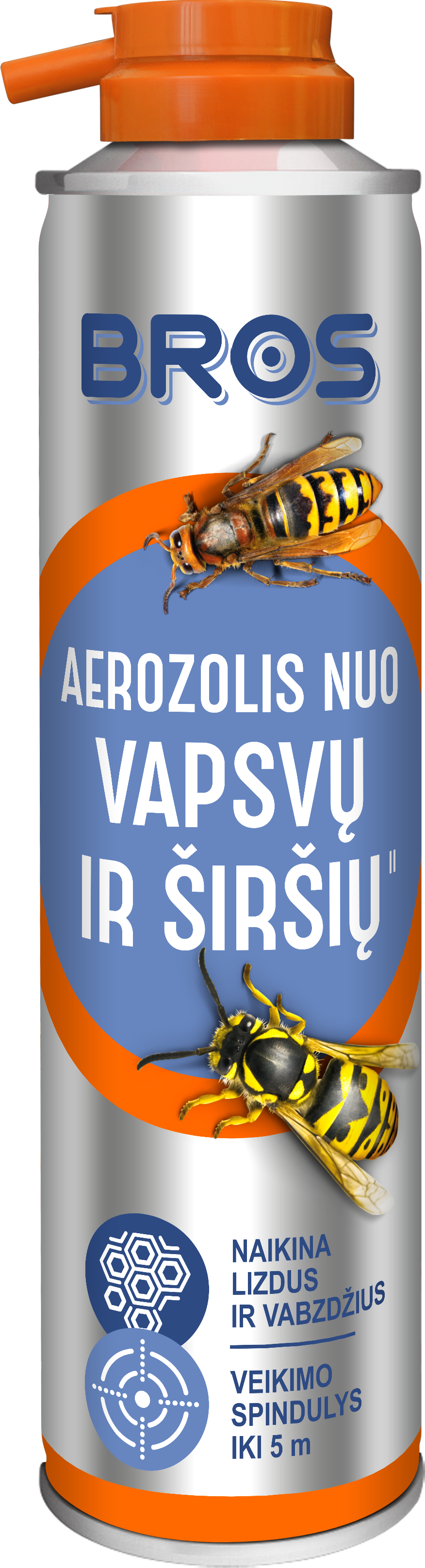 Purškiamoji priemonė nuo vapsvų ir širšių BROS, 300 ml-0