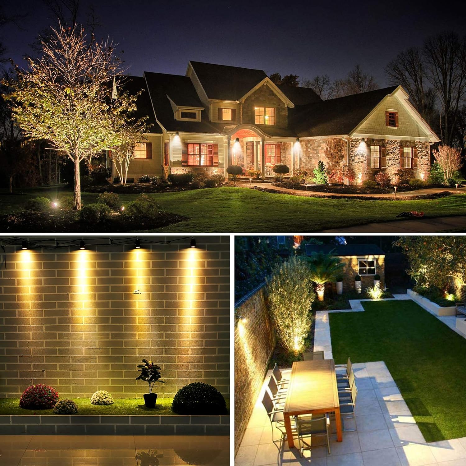 Įsmeigiamas LED lauko šviestuvas, IP44, 3000K, 150lm, šiltai baltos sp, 6,3+5m, sujungiamas, 3 vnt. - 5