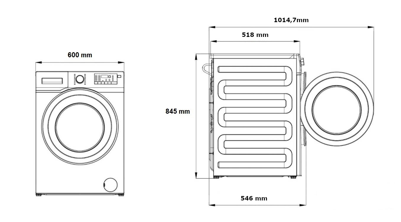 Skalbyklė BEKO BM3WFSU49415WB, 9 kg - 7