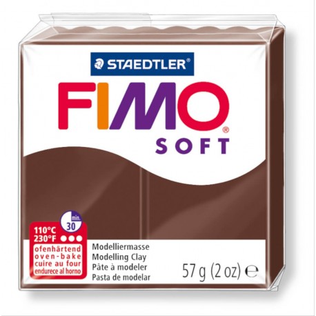 Modelinas FIMO soft , 57 g., šokoladinės sp.-0