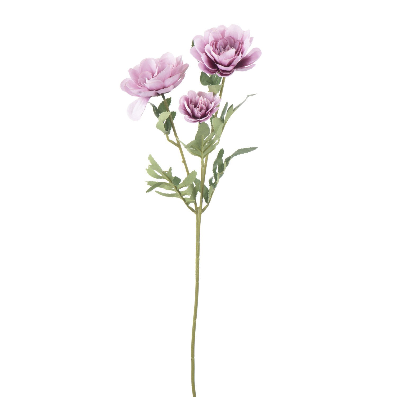 Dirbtinių gėlių puokštė PEONY, 3 žiedai, 63 cm - 1