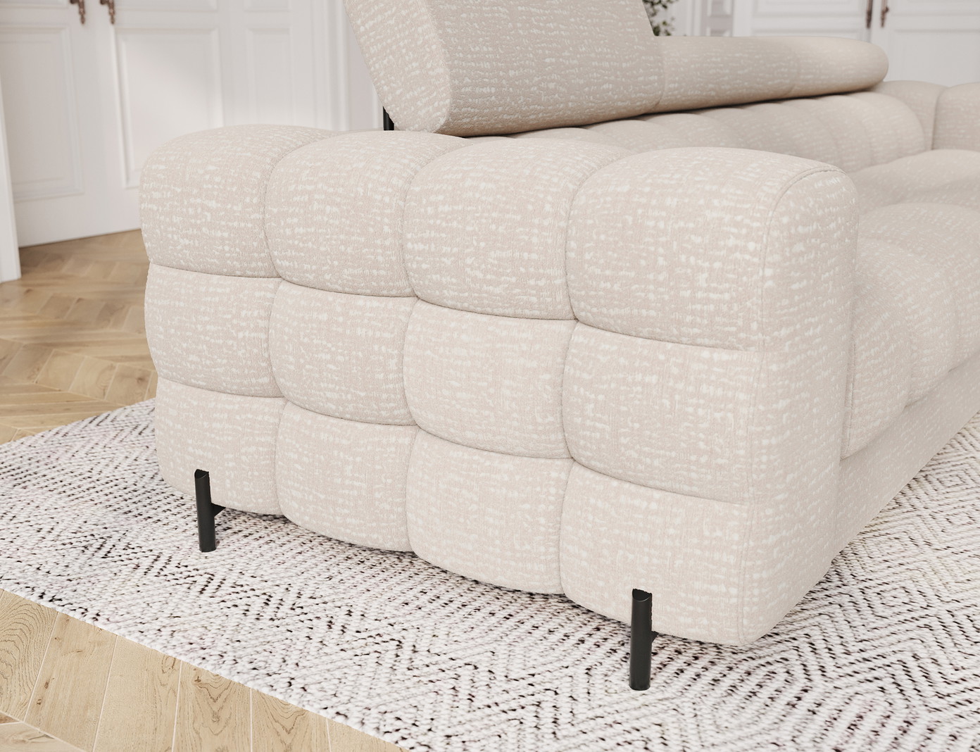 Sofa-lova Festello, rusva sp., 100 x 260 cm x 96 cm - 8