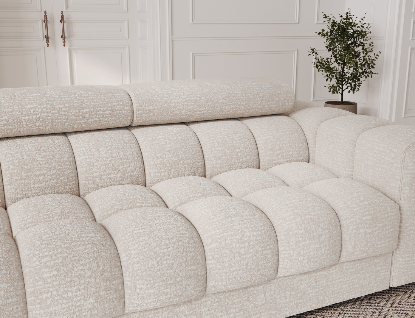 Sofa-lova Festello, rusva sp., 100 x 260 cm x 96 cm - 5