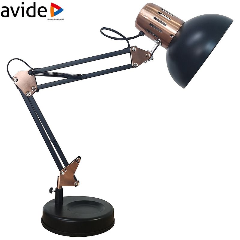 Stalinis šviestuvas AVIDE VINTAGE, E27, max 60 W, metalinis, juodos sp., 33,5x49,5x59 cm-0