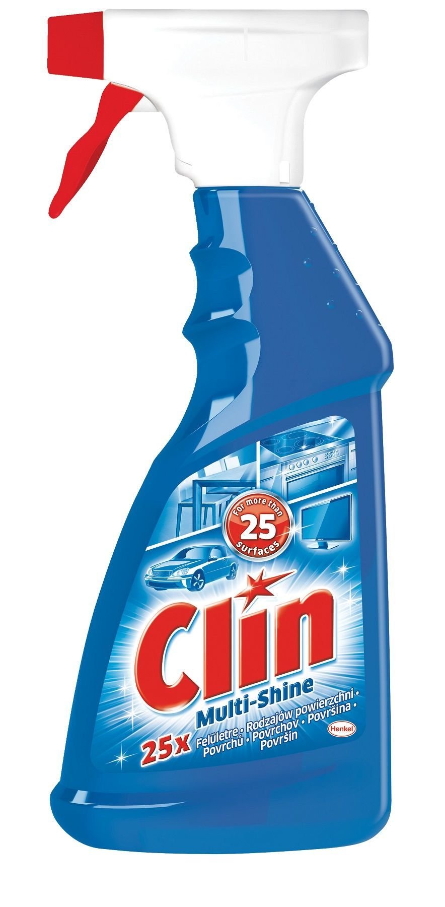 Universalus valiklis CLIN Multi-Shine su purkštuku, 500 ml