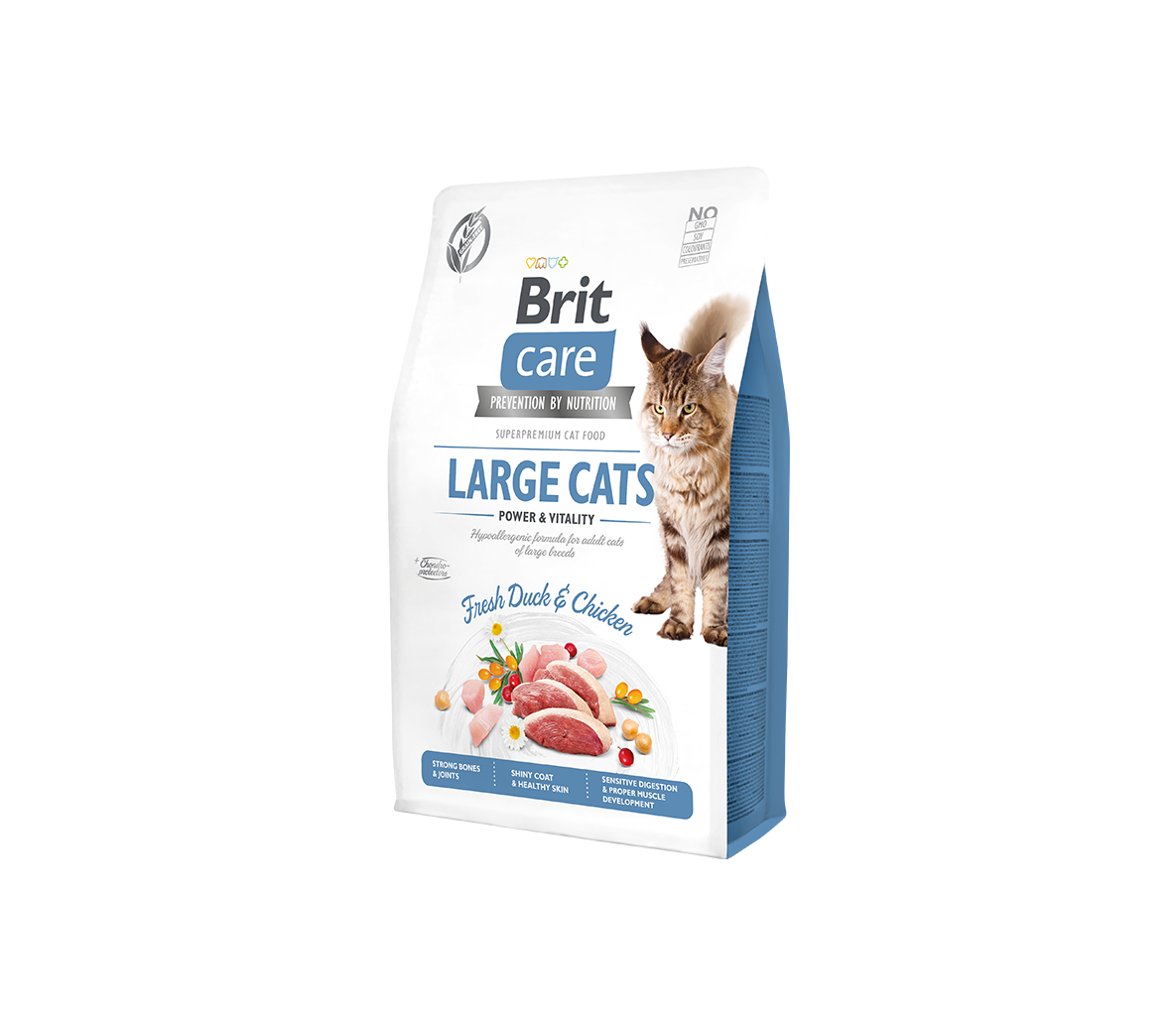 Sausas ėdalas katėms Brit Care Cat GF Large cats Power&Vitality, 7 kg
