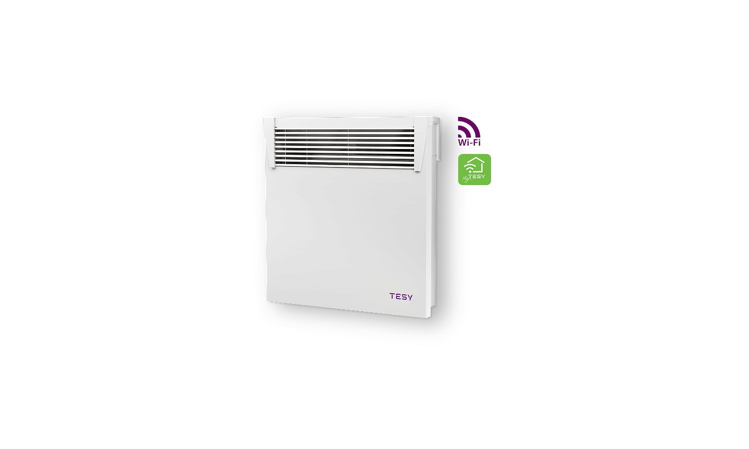 Konvektorius TESY HeatЕco Cloud, 0,5 kW, elektroninis termostatas, Wi-Fi valdymas