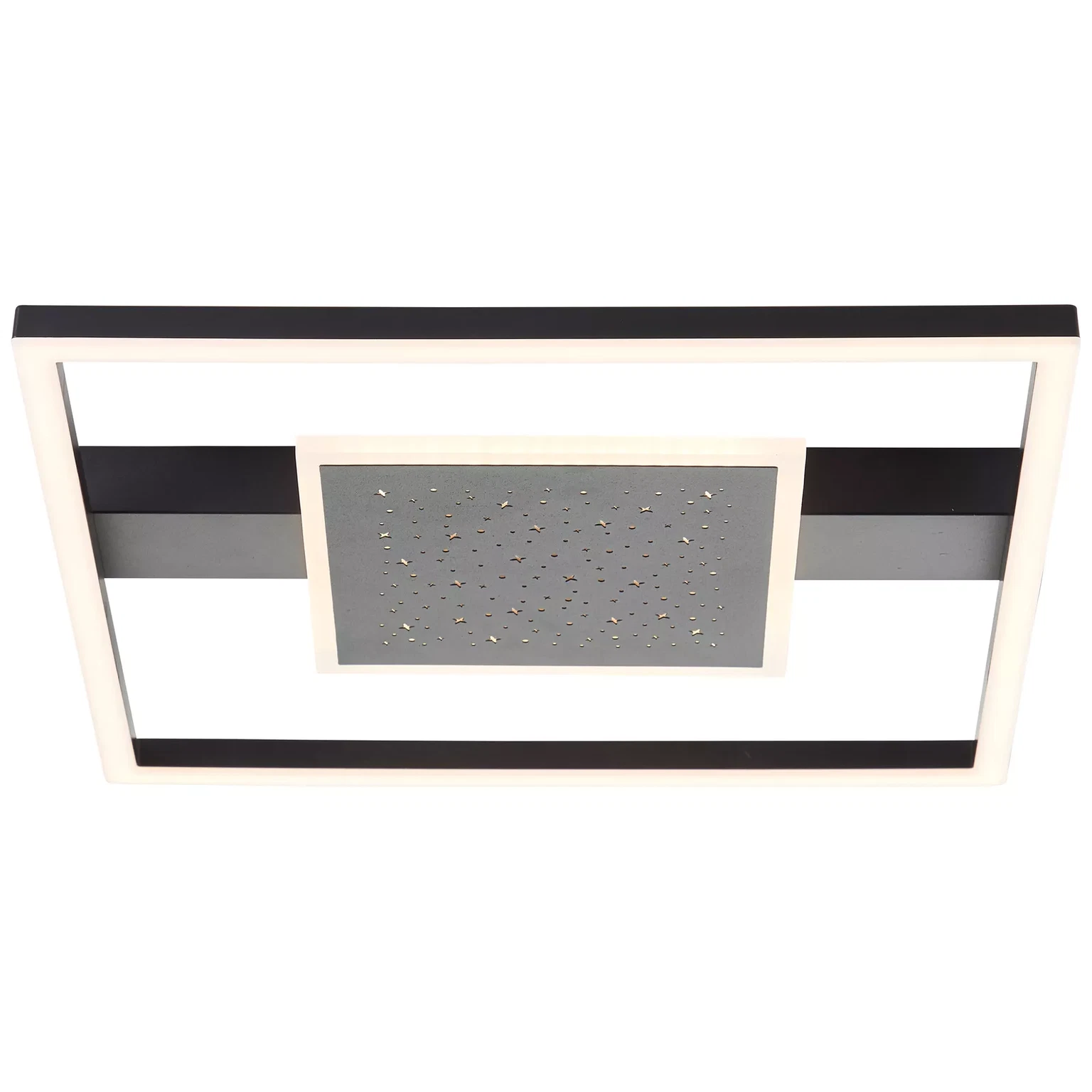 Lubinis LED šviestuvas BRILLIANT RENO, 30W,3500 lm,3000K, juodos sp., 6,5 x 44,5 x 44,5 cm-0