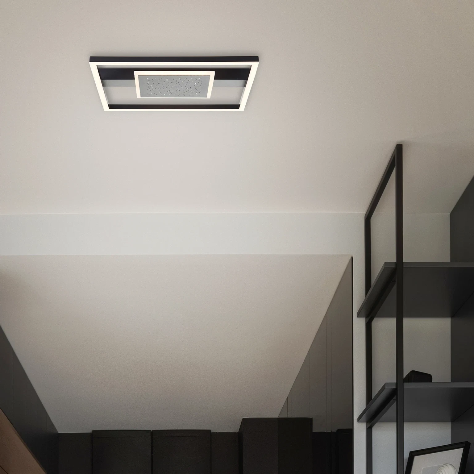 Lubinis LED šviestuvas BRILLIANT RENO, 30W,3500 lm,3000K, juodos sp., 6,5 x 44,5 x 44,5 cm - 5