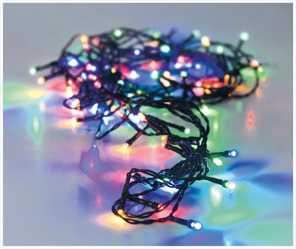 Elektrinė girlianda, IP44 240 LED, 8 režimai RGB įvairių spalvų, 6/18val. laikmatis, 18+3m-0
