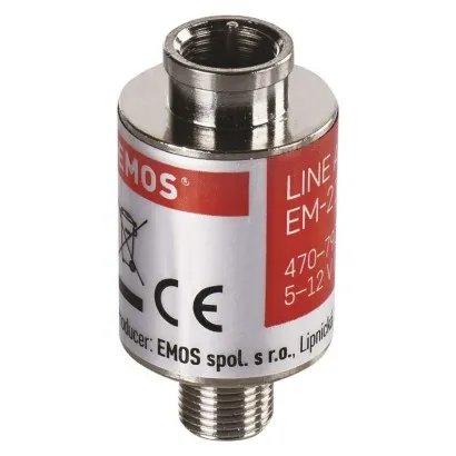 Signalo stiprintuvas DVB-T/T2 20 dB, F jungtis (Jungtis/įvestis), 65 mA, IP45-0