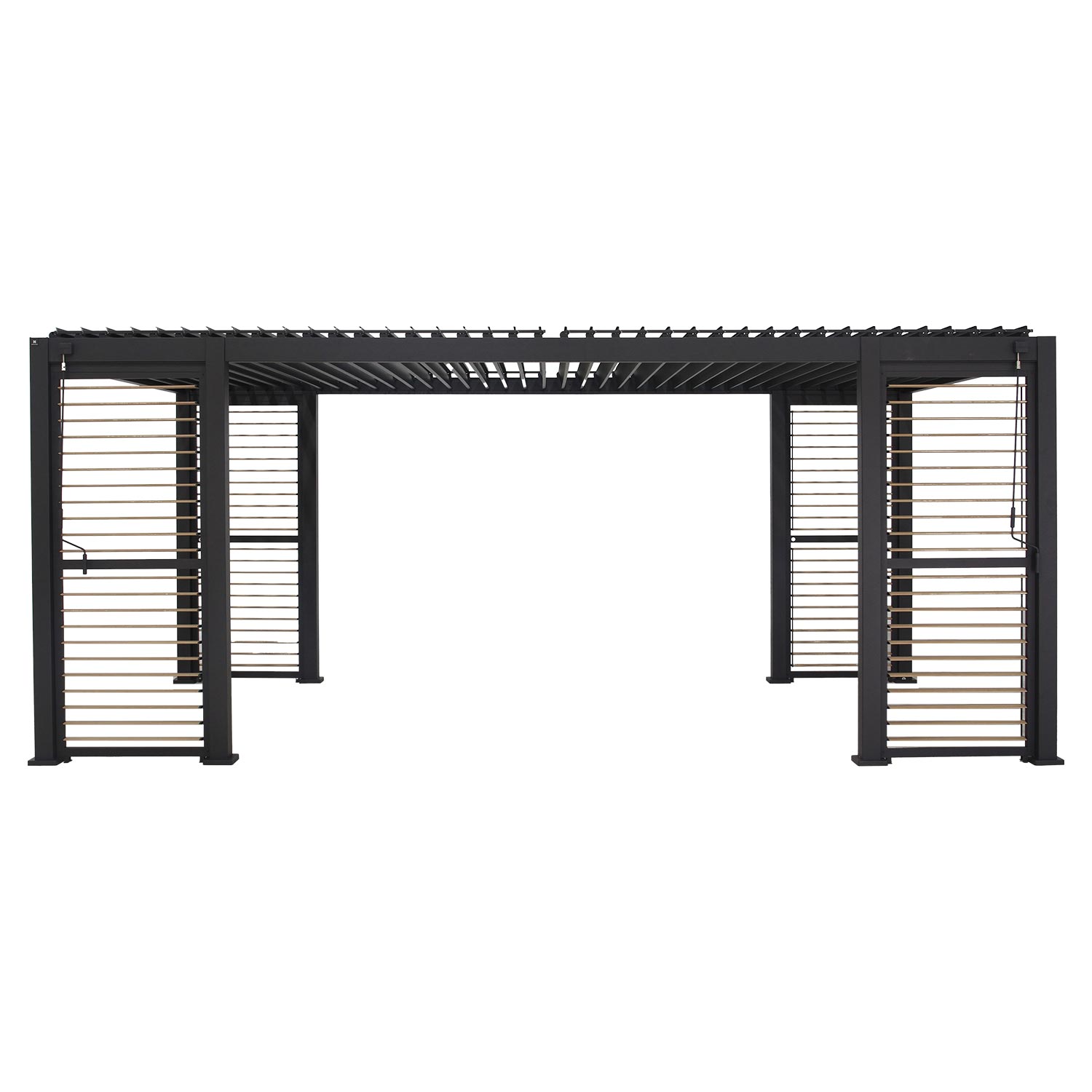 Pavėsinė MIRADOR-111 su sienelėmis 3x6m, tamsiai pilka - 4