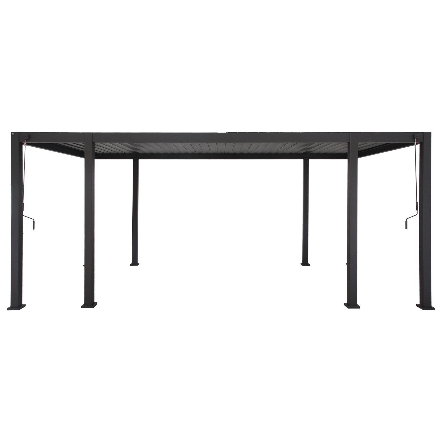 Pavėsinė MIRADOR-111 su sienelėmis 3x6m, tamsiai pilka-1