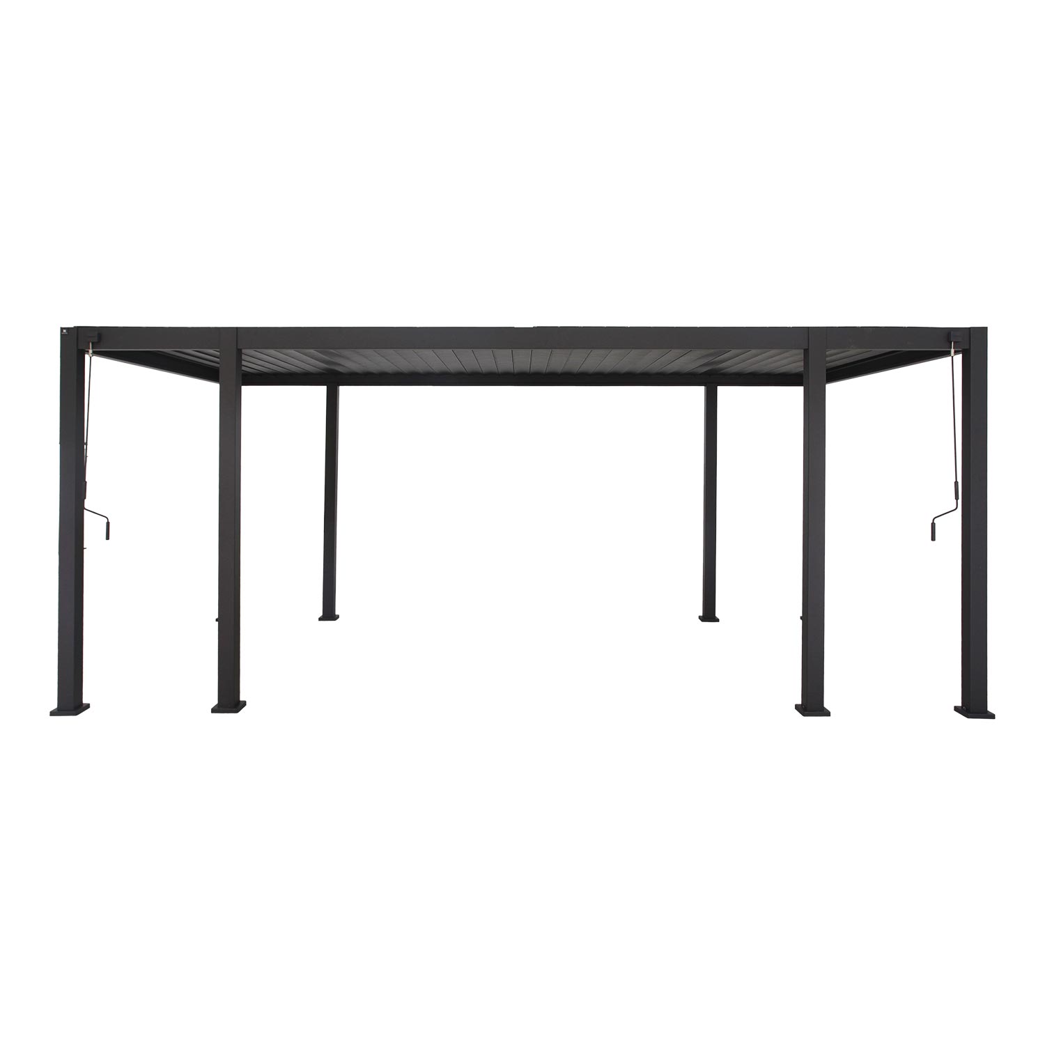Pavėsinė MIRADOR-111 su sienelėmis 3x6m, tamsiai pilka - 7