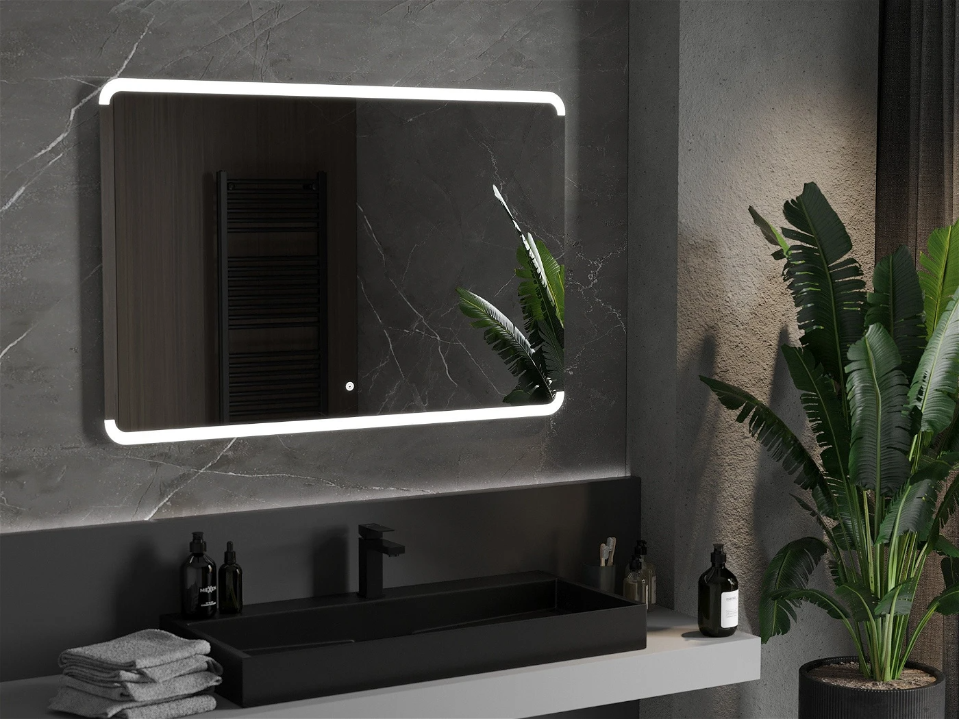 Vonios veidrodis Mexen Nida su LED apšvietimu ir šildymo kilimėliu, 120 x 80 cm - 2