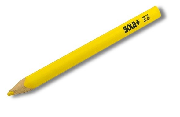 Pieštukas SOLA SB, 24 cm, geltonas