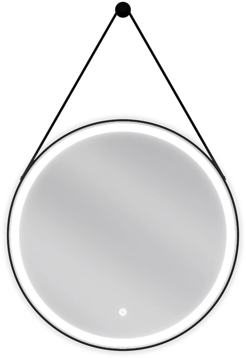 Vonios veidrodis Mexen Reni Black su LED apšvietimu ir šildymo kilimėliu, 60 cm - 1
