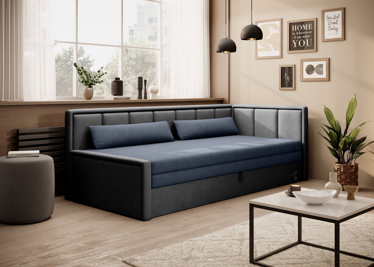 Sofa Fulgeo D, mėlyna-0