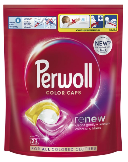 Skalbimo kapsulės Perwoll Color, 23 skalbimai