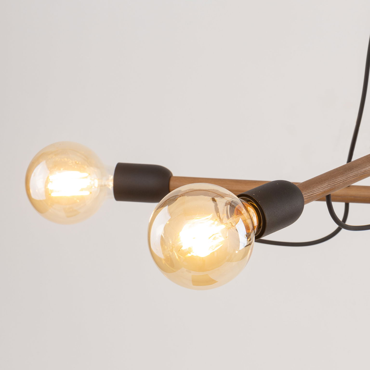 Pakabinamas šviestuvas TK LIGHTING HELIX WOOD 4, 4xE27 15W LED-1
