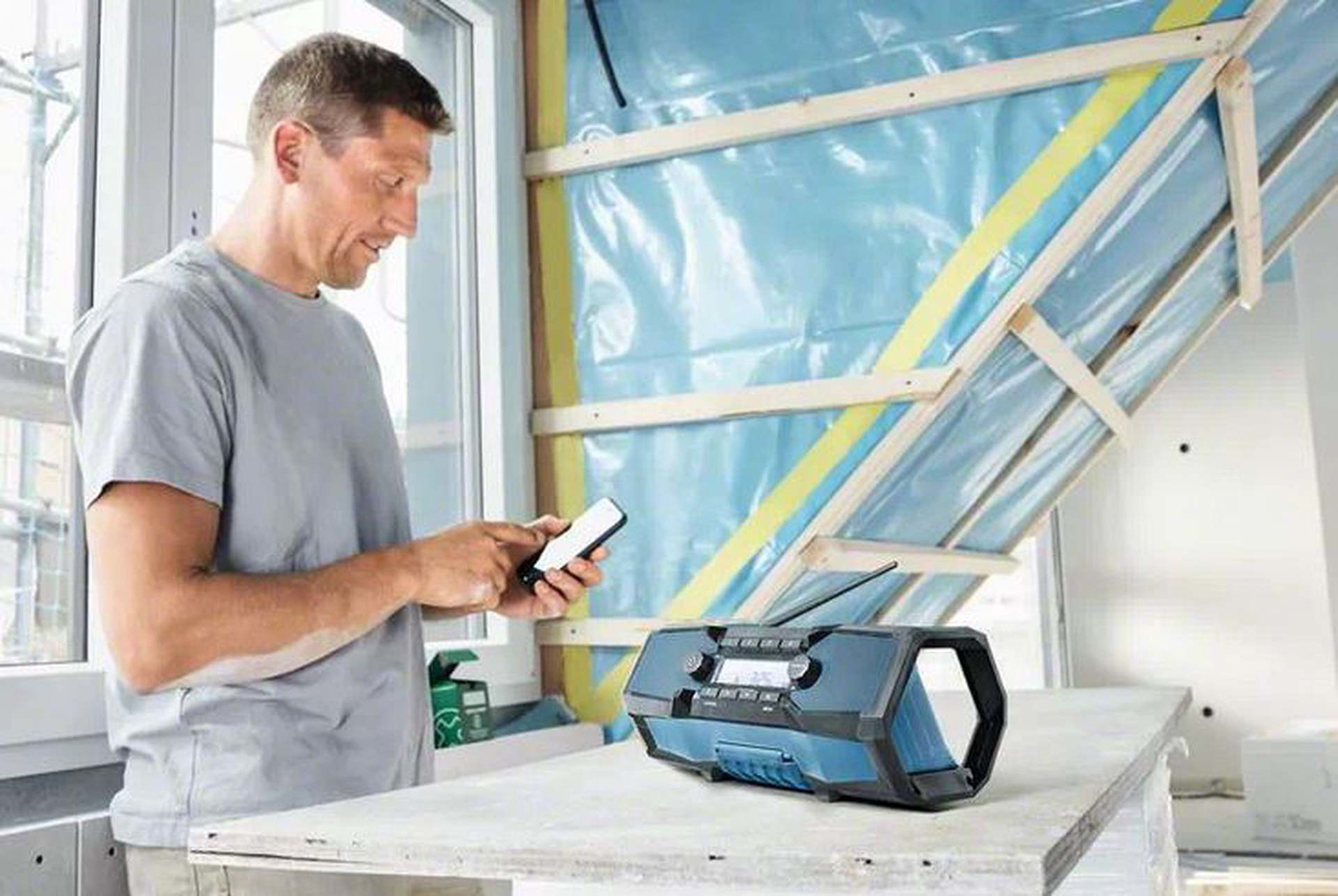 Radijas BOSCH GPB 18V-2 C Solo, 18 V, Bluetooth, be akumuliatoriaus - 2