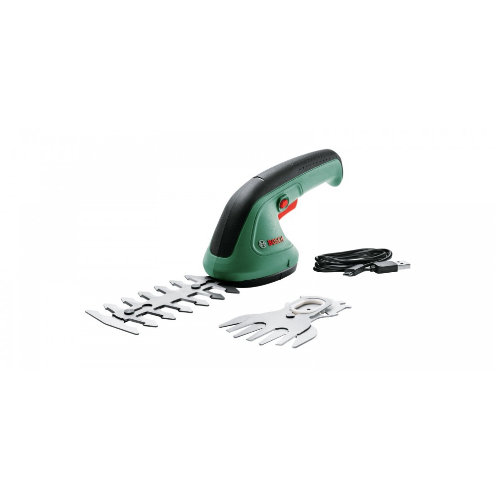 Akumuliatorinės žolės-gyvatvorių žirklės BOSCH Easy Shear, 3,6 V, 1,5 Ah, 8/12 cm, 0,53 kg-0