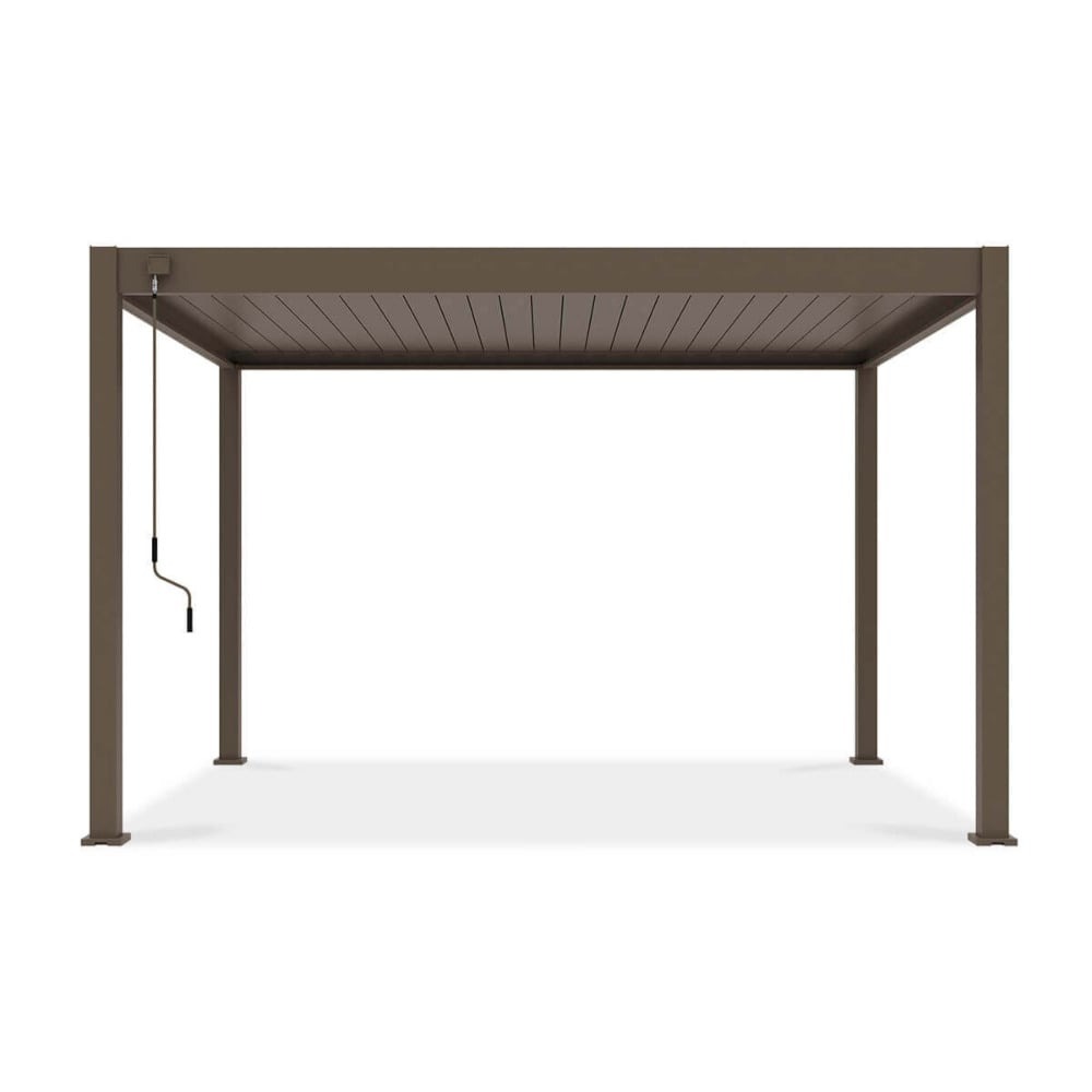 Pavėsinė Pergola ELEGANCE 300x400x256 cm, Taupe - 5
