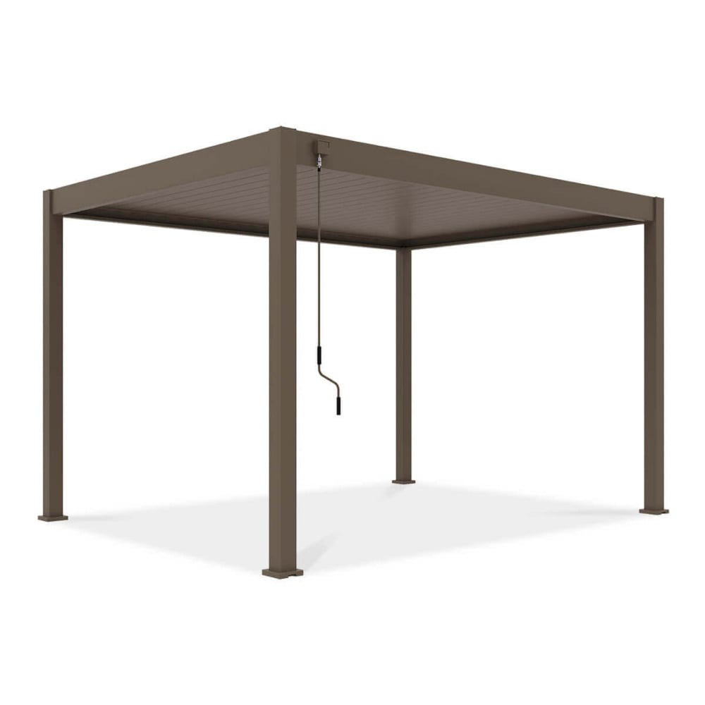 Pavėsinė Pergola ELEGANCE 300x400x256 cm, Taupe-0