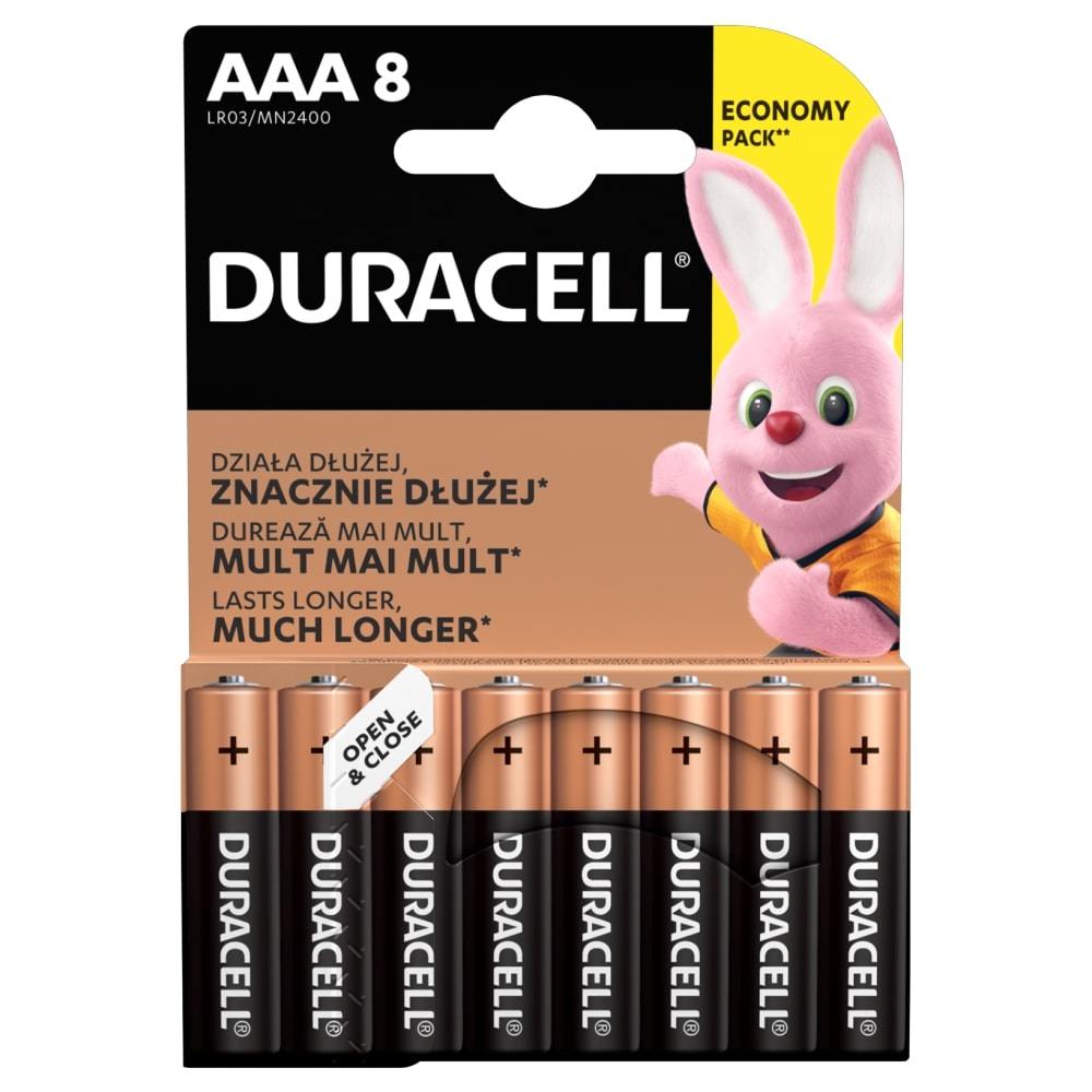 Elementai DURACELL AAA, LR03, 8vnt-0