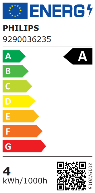 LED lemputė PHILIPS ULTRA EFFICIENT, E27, A60, 4W (=60W), 2700K, 840lm, 210l/W, CL UE SRT4 - 3