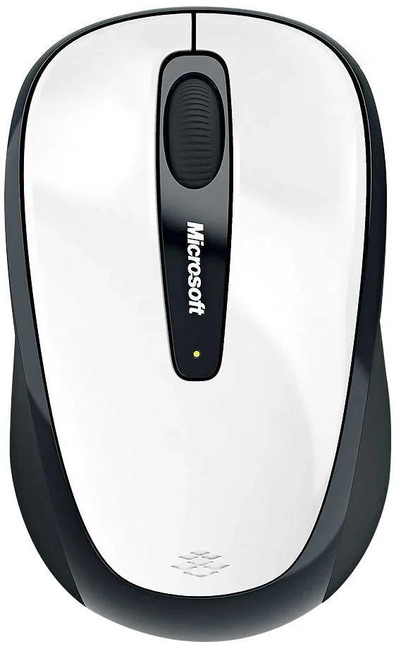 Kompiuterio pelė Microsoft 3500, balta/juoda