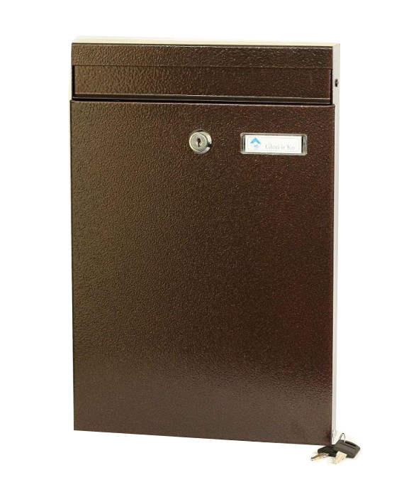 Pašto dėžutė PD 930, 380 x 250 x 50 mm, vario sp.-0